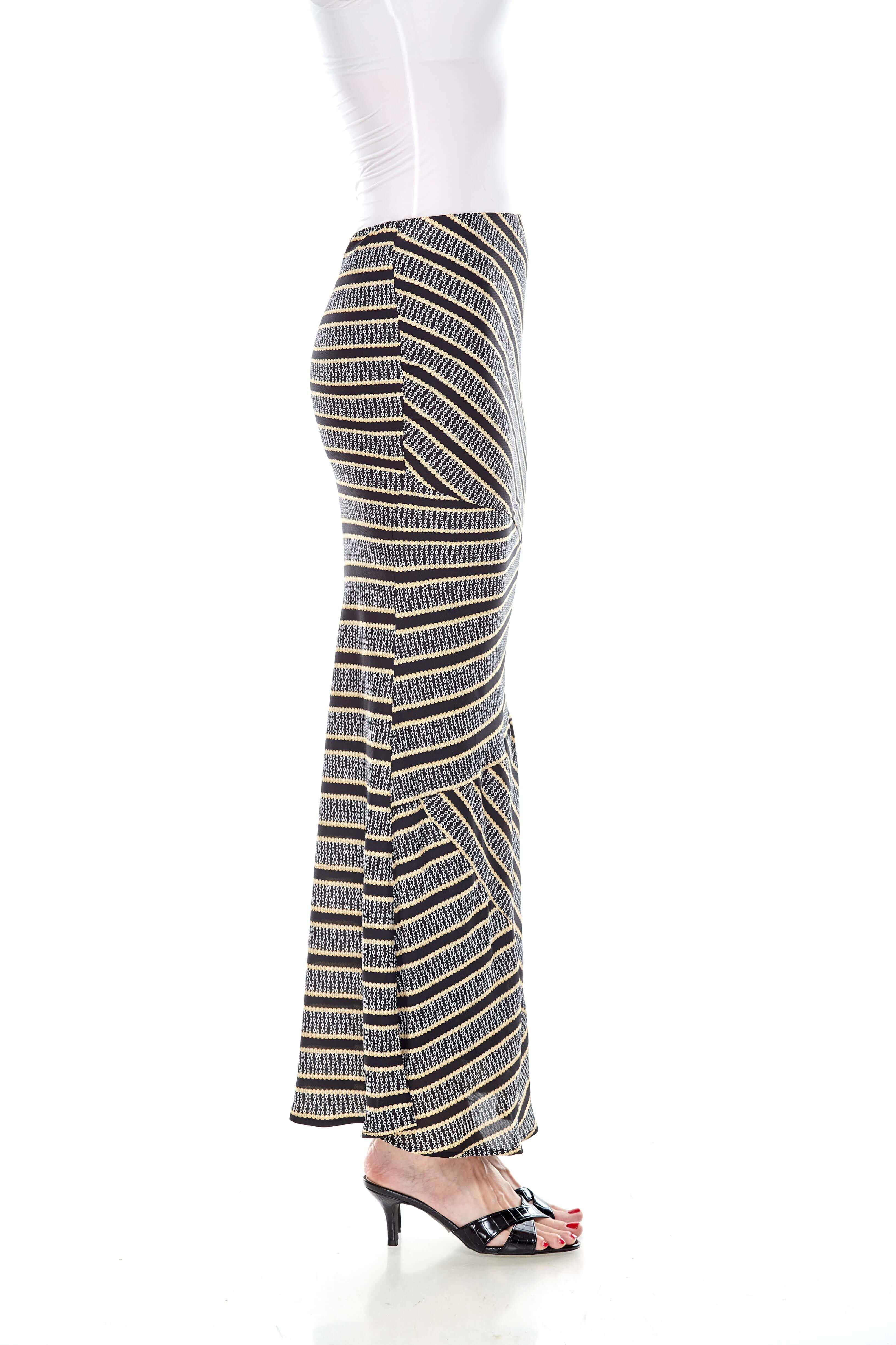 Black Striped Mermaid Skirt (6)
