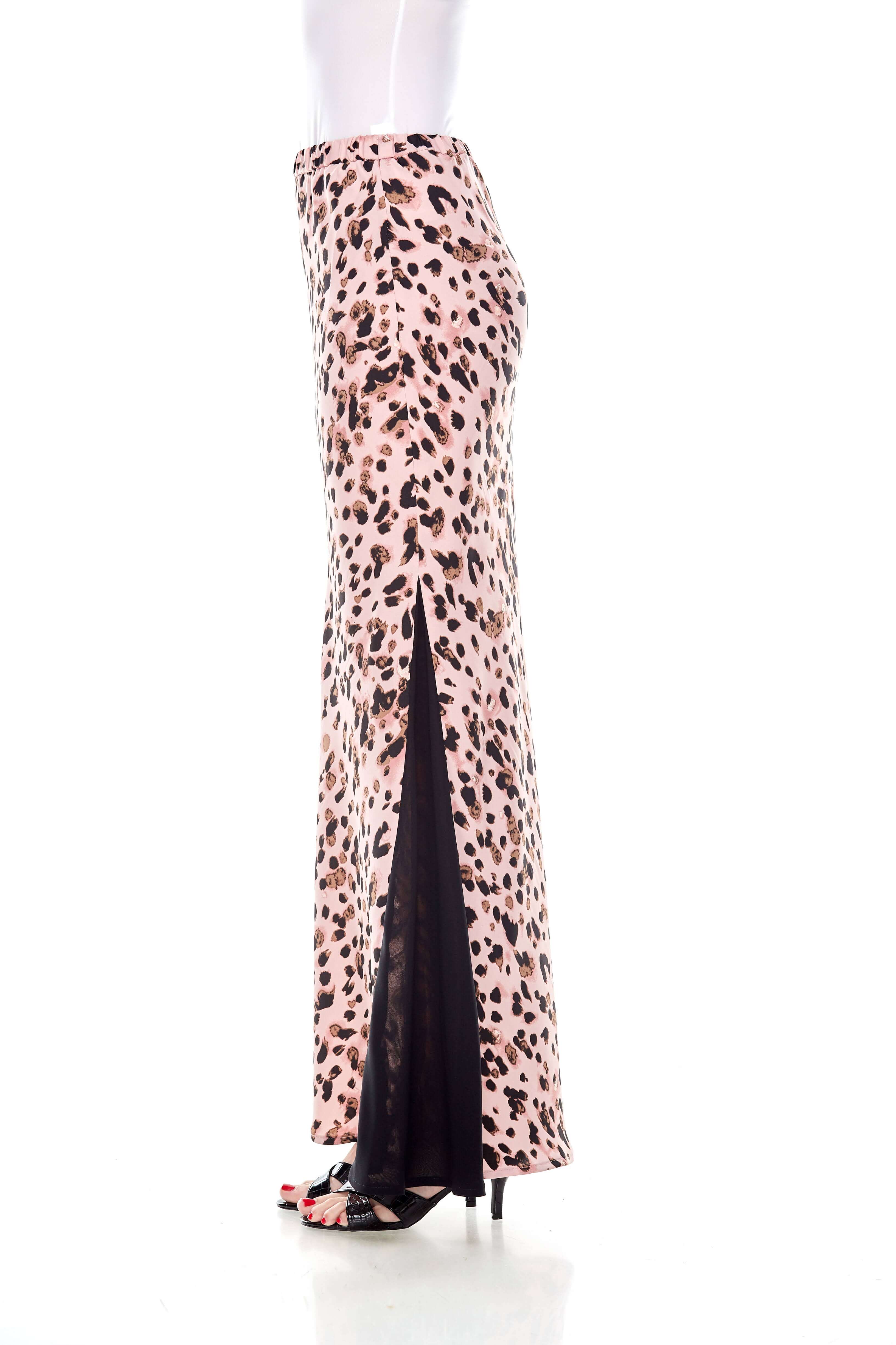 Pink Leo Mermaid Skirt With Side Panel (4)