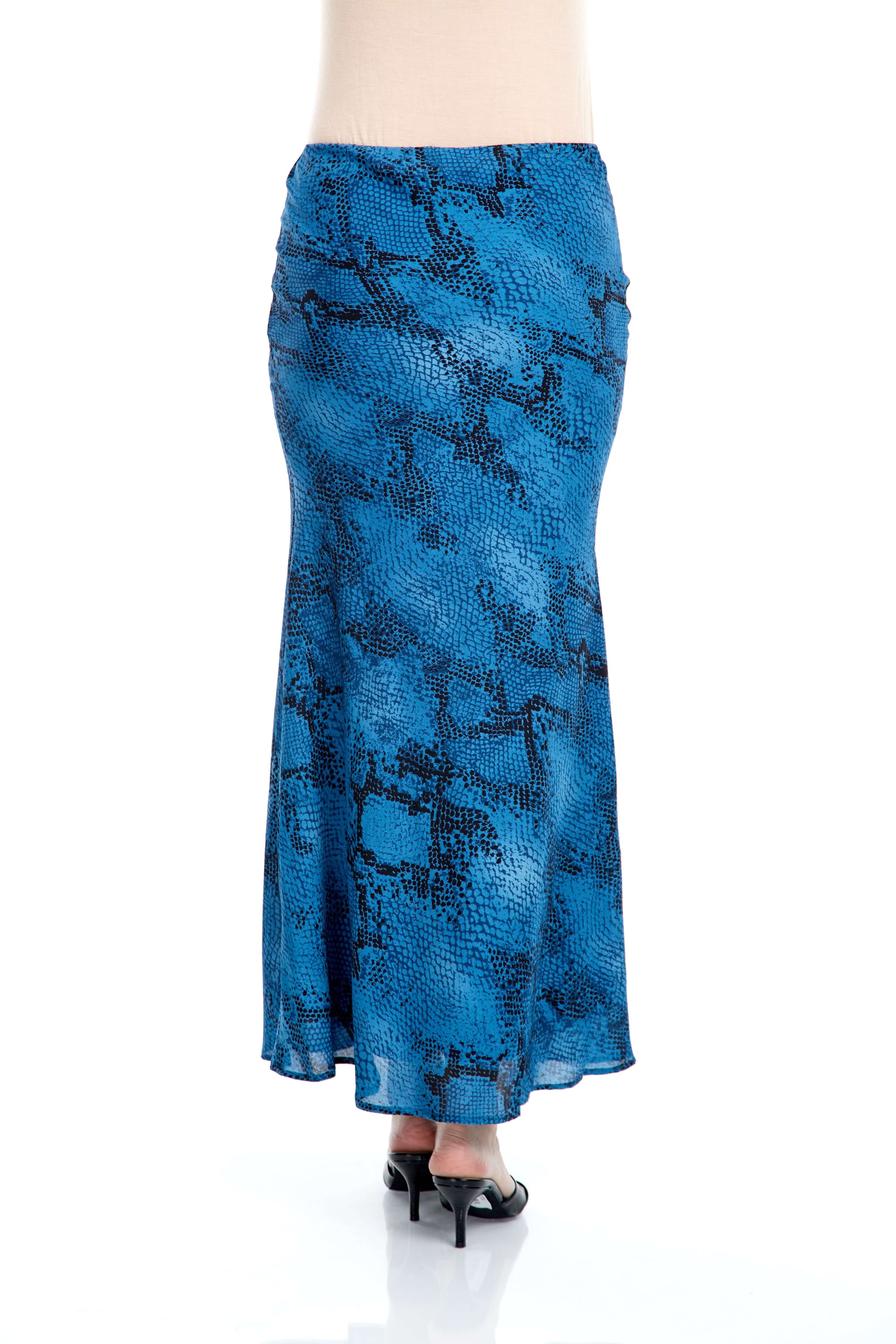 Blue Python Mermaid Skirt (3)
