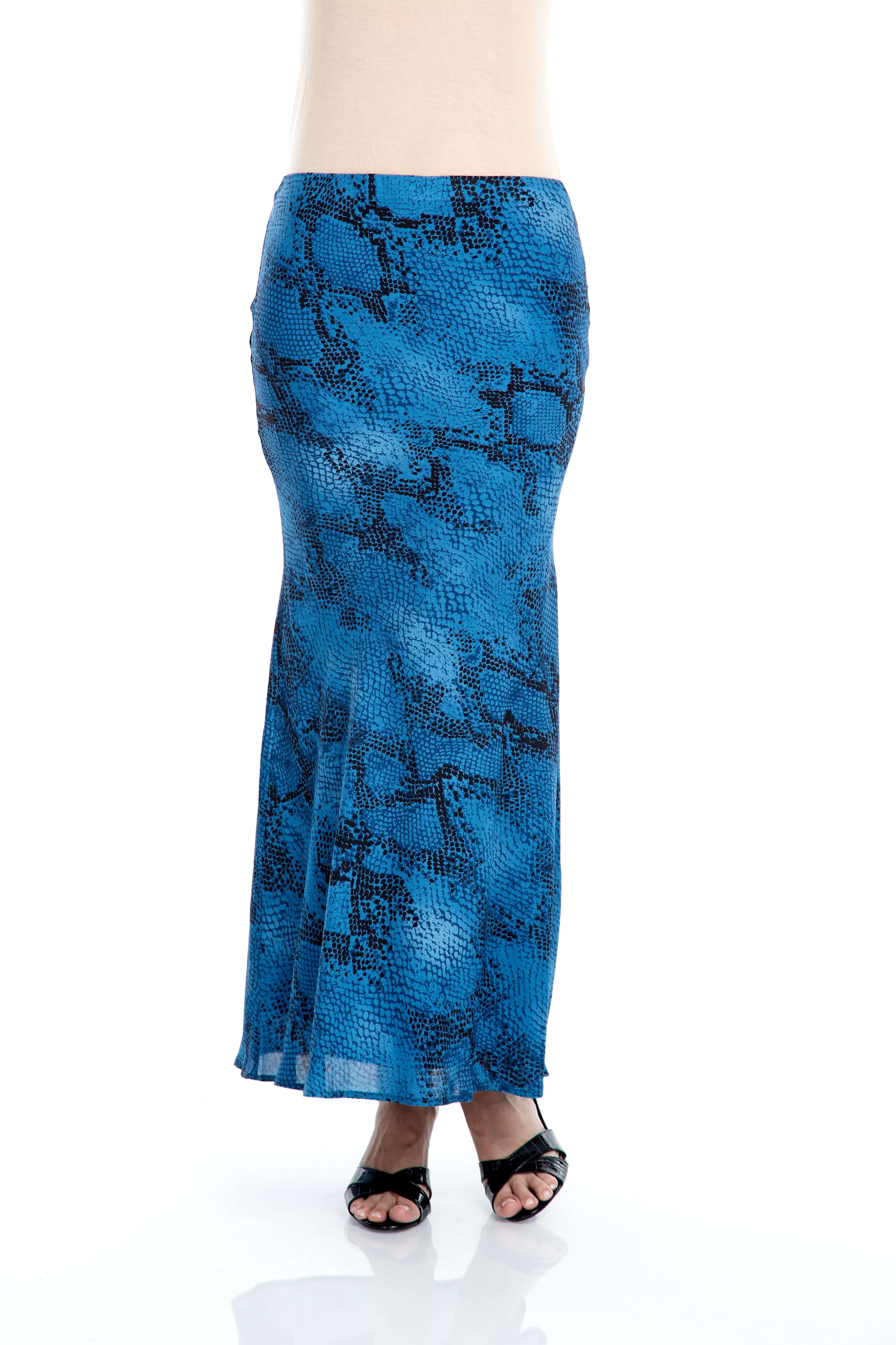 Blue Python Mermaid Skirt