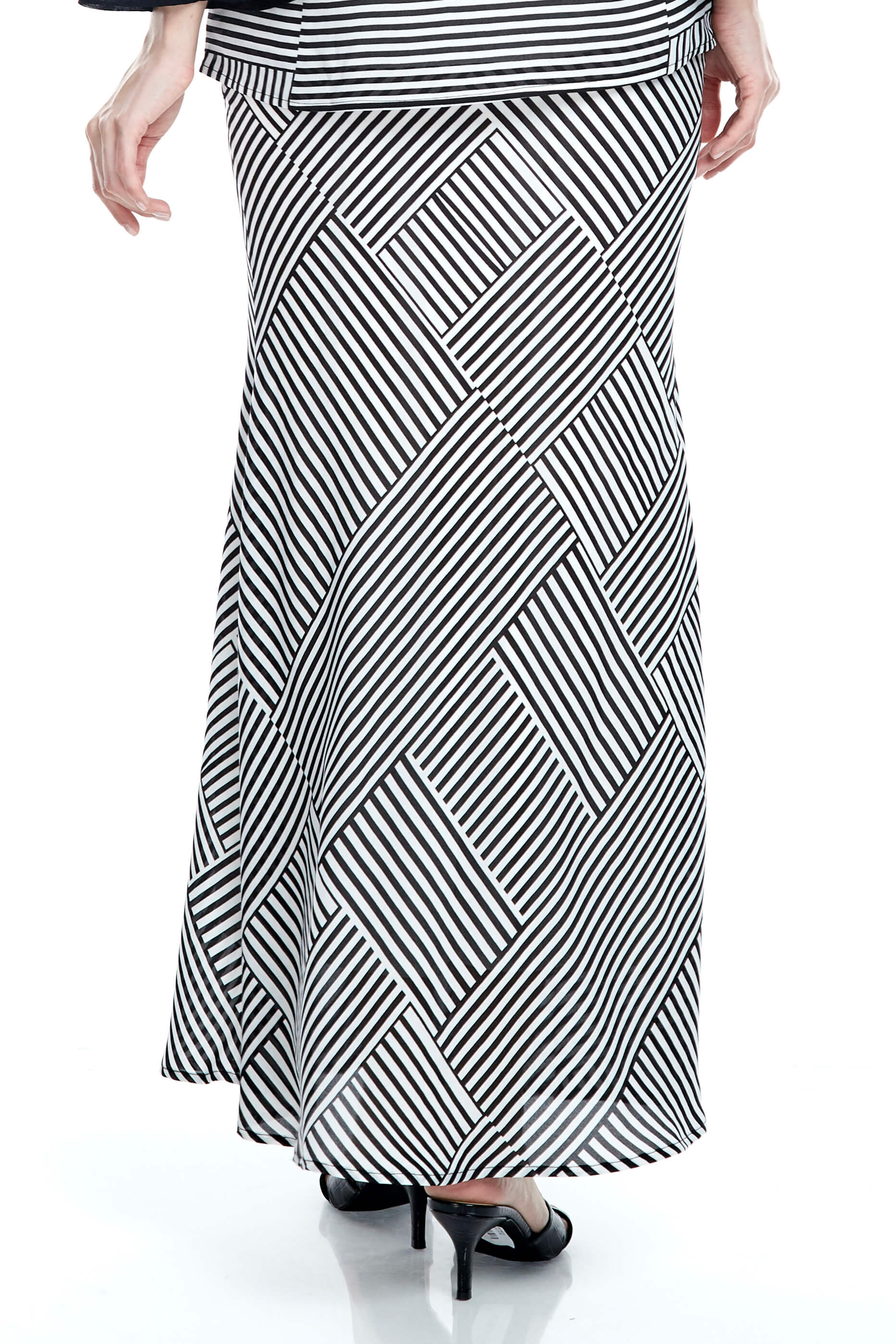 Clara Black Stripe Skirt 3