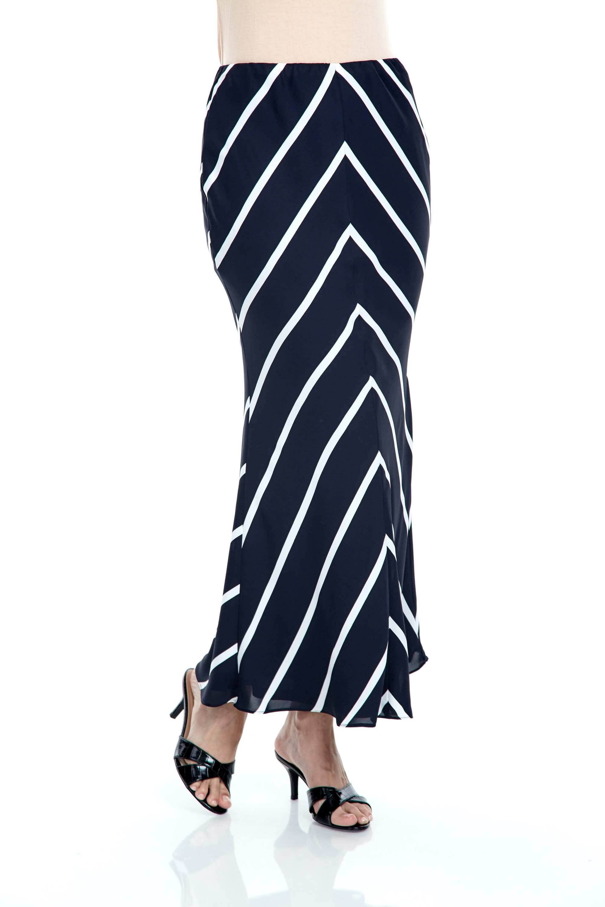 Fatma Navy Stripe Skirt 5