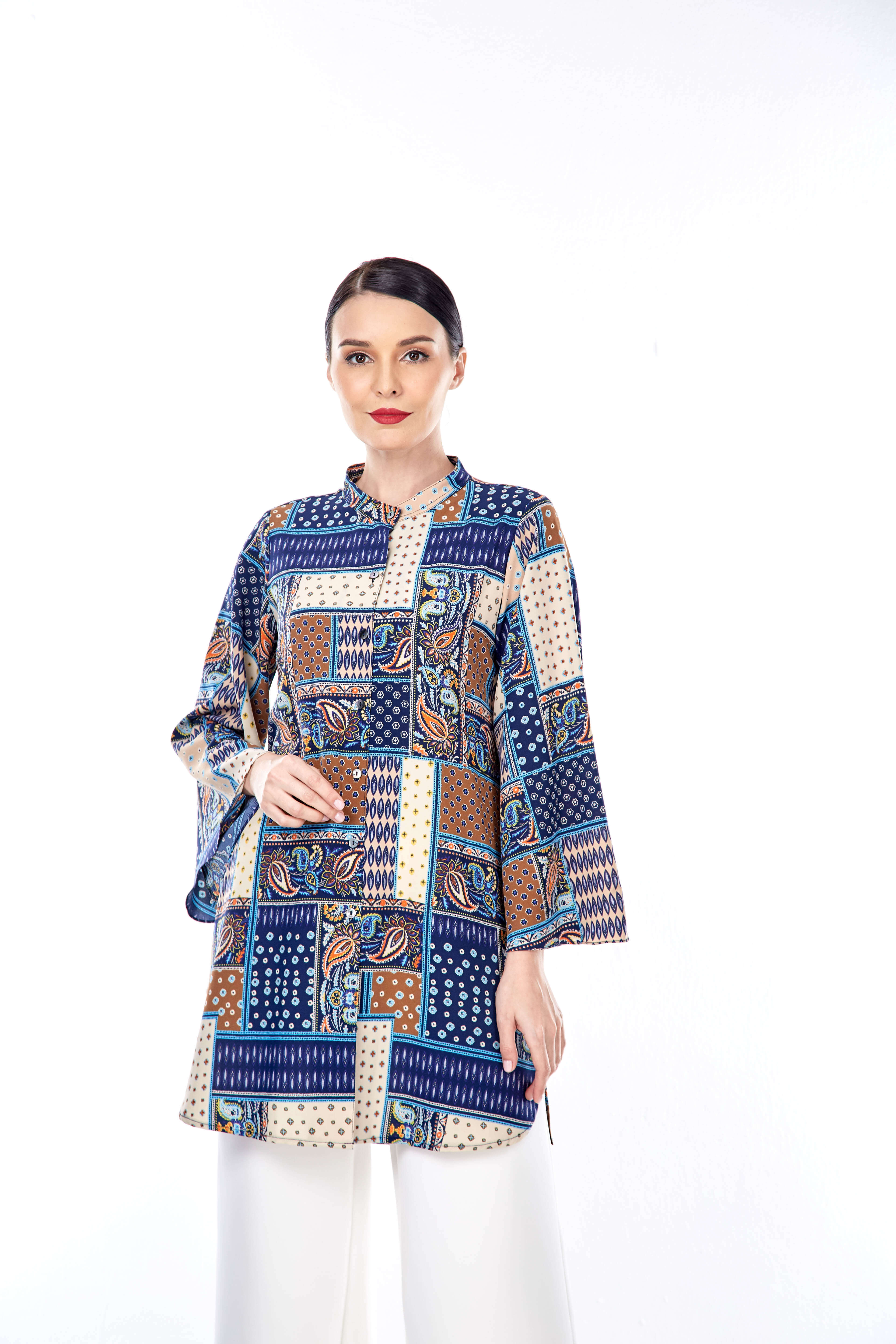 Safina Patchwork Printed Tunic (2)