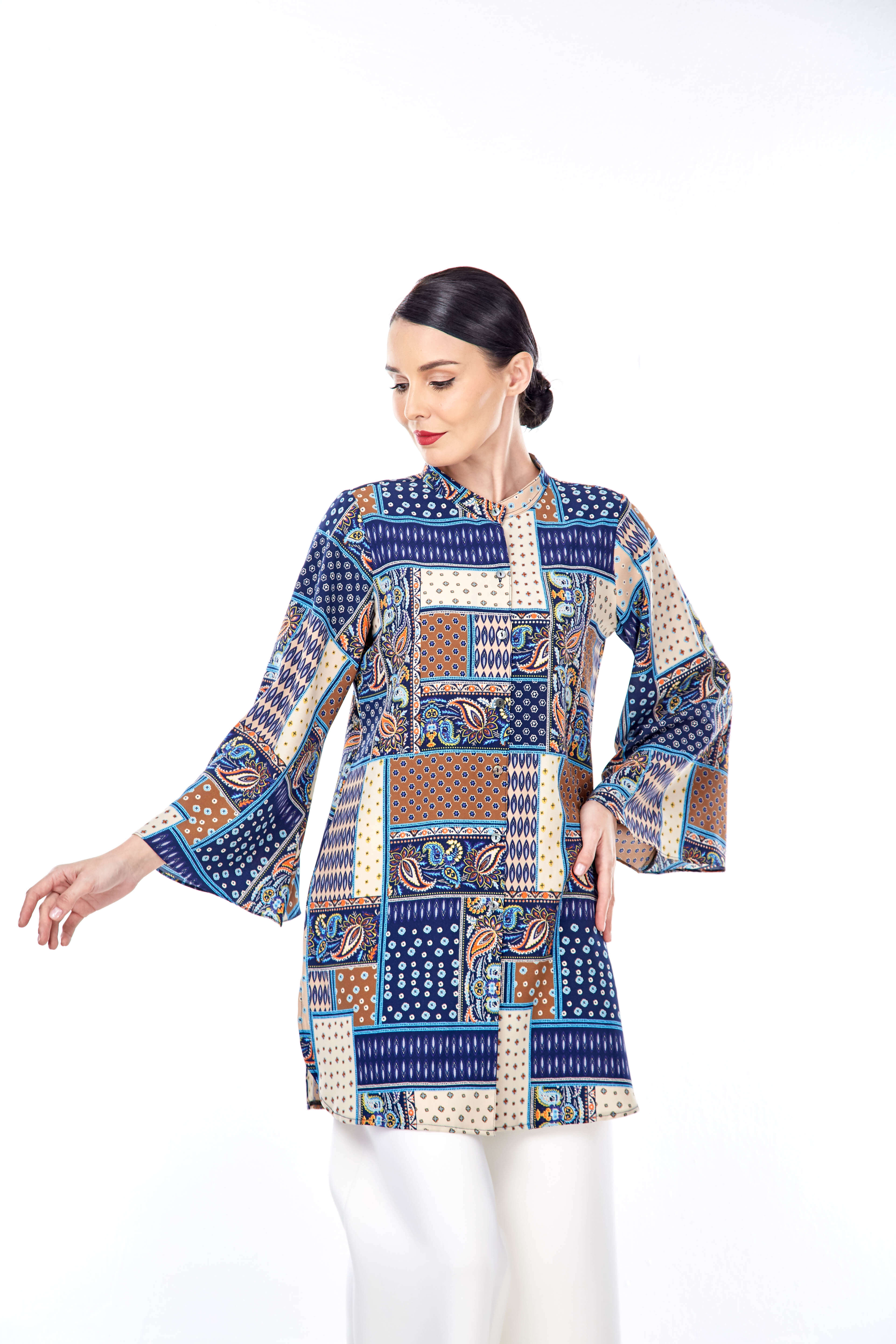 Safina Patchwork Printed Tunic