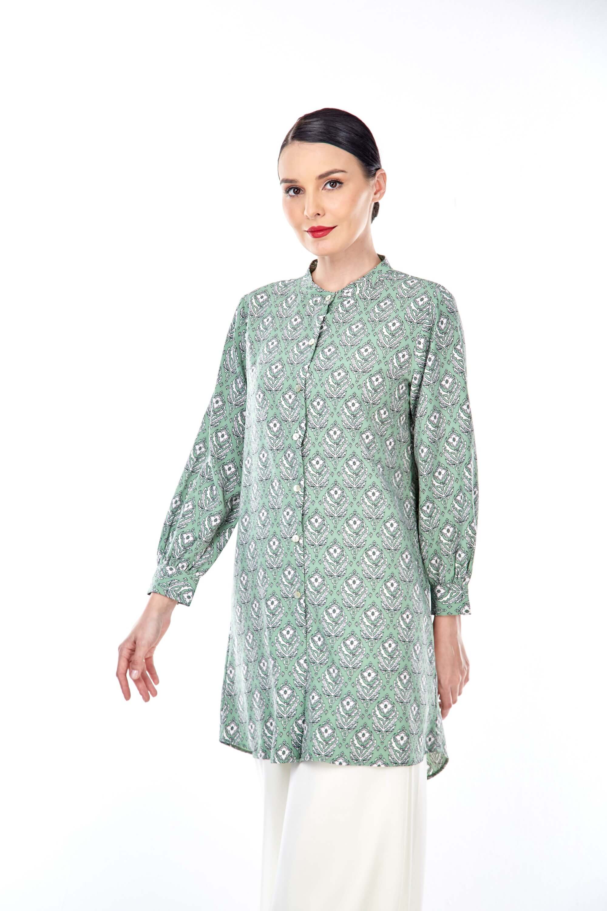 Sonia Fern Green Printed Tunic (4)