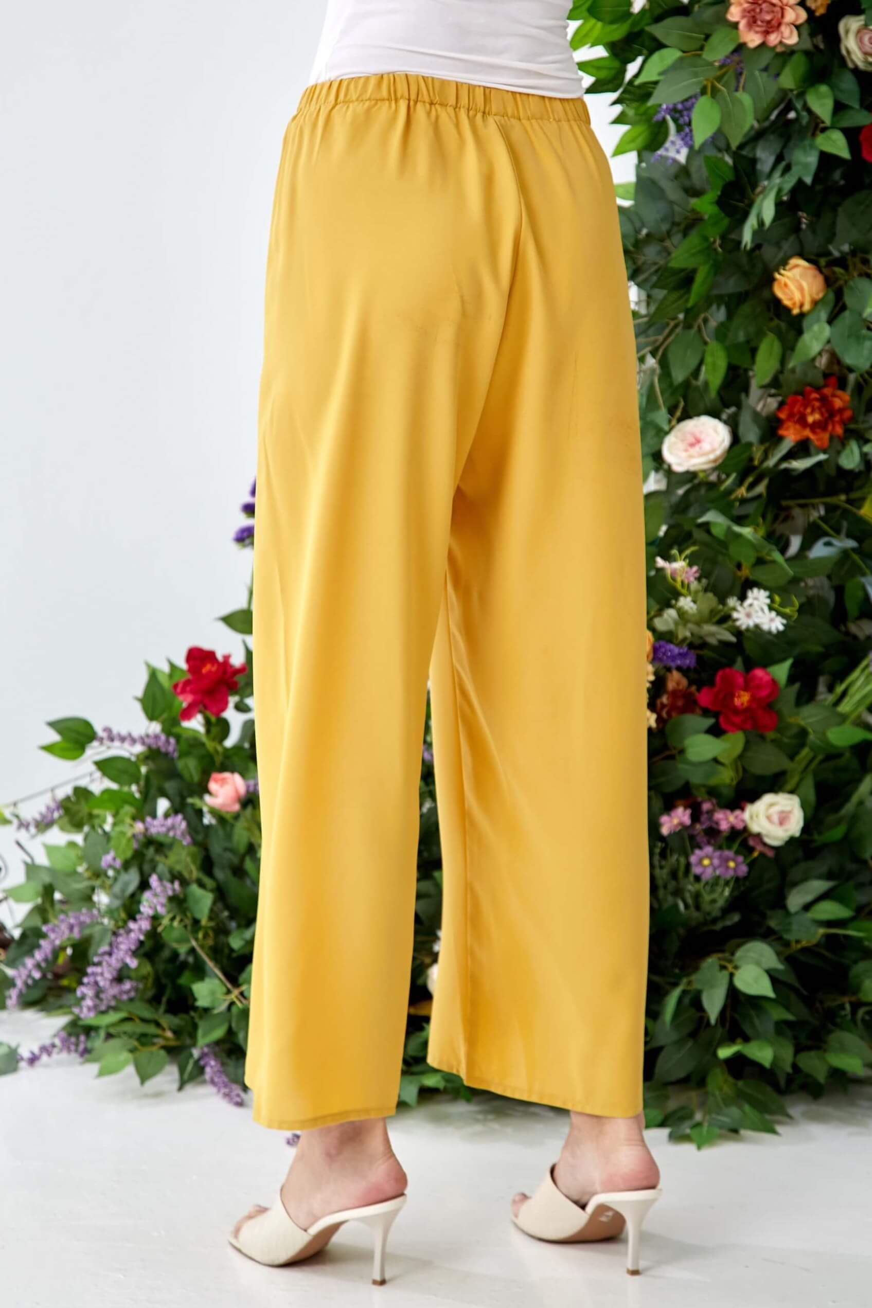 Yuna Yellow Dress + Wide Leg Pants (4)