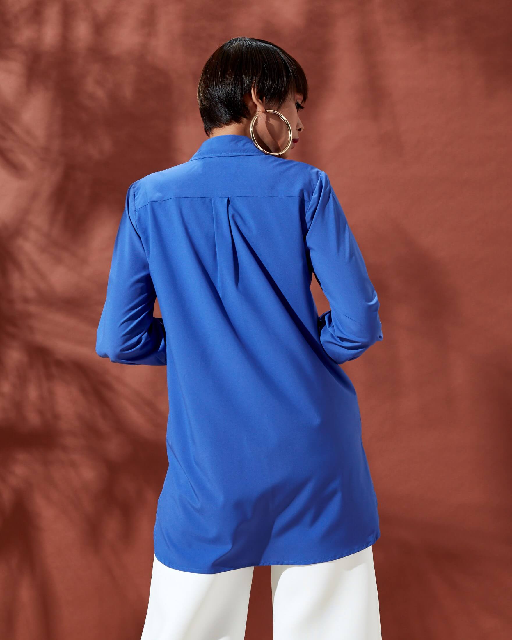 Raha Pansy Blue Shirt Blouse (4)