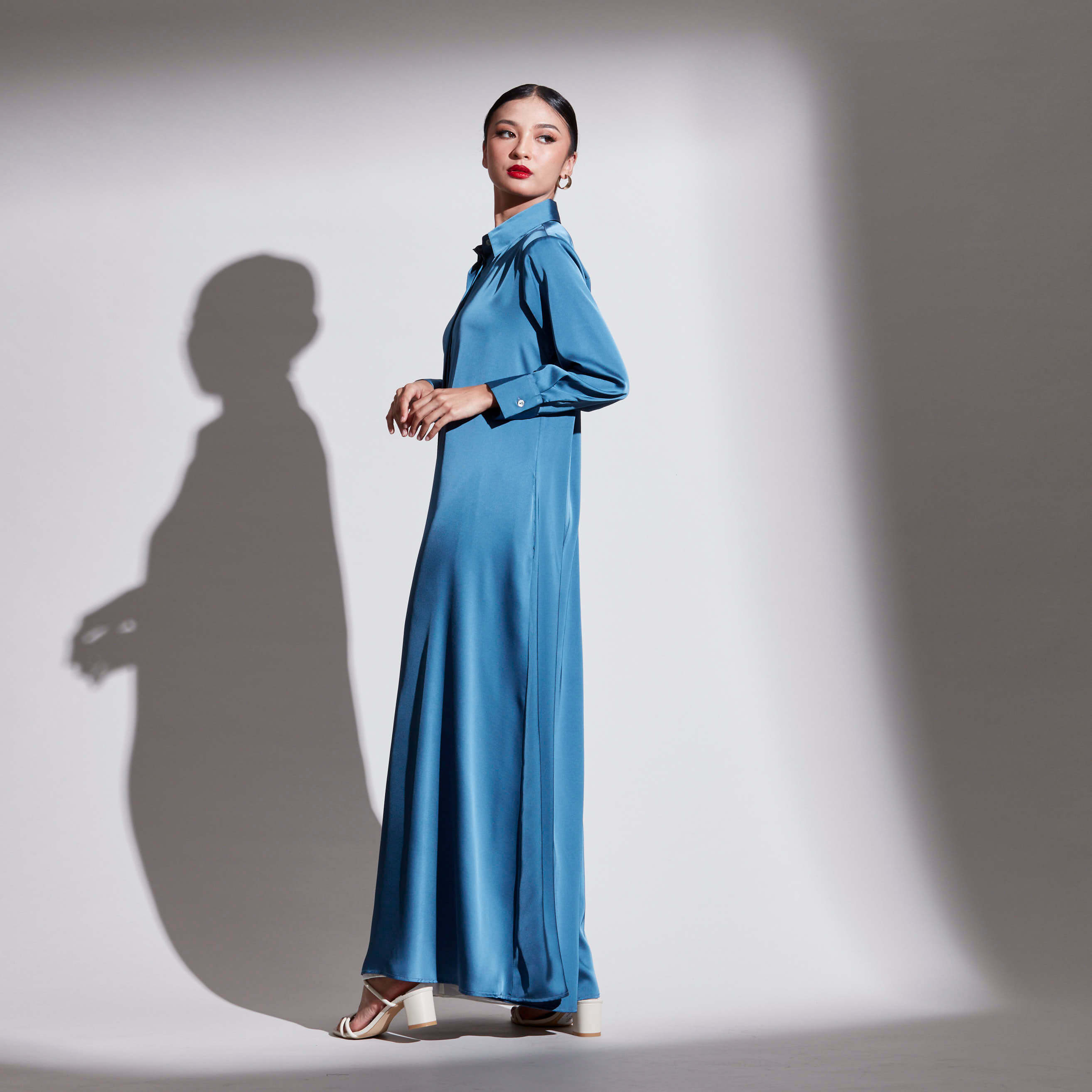 Baiduri Blue Slate Dress (4)
