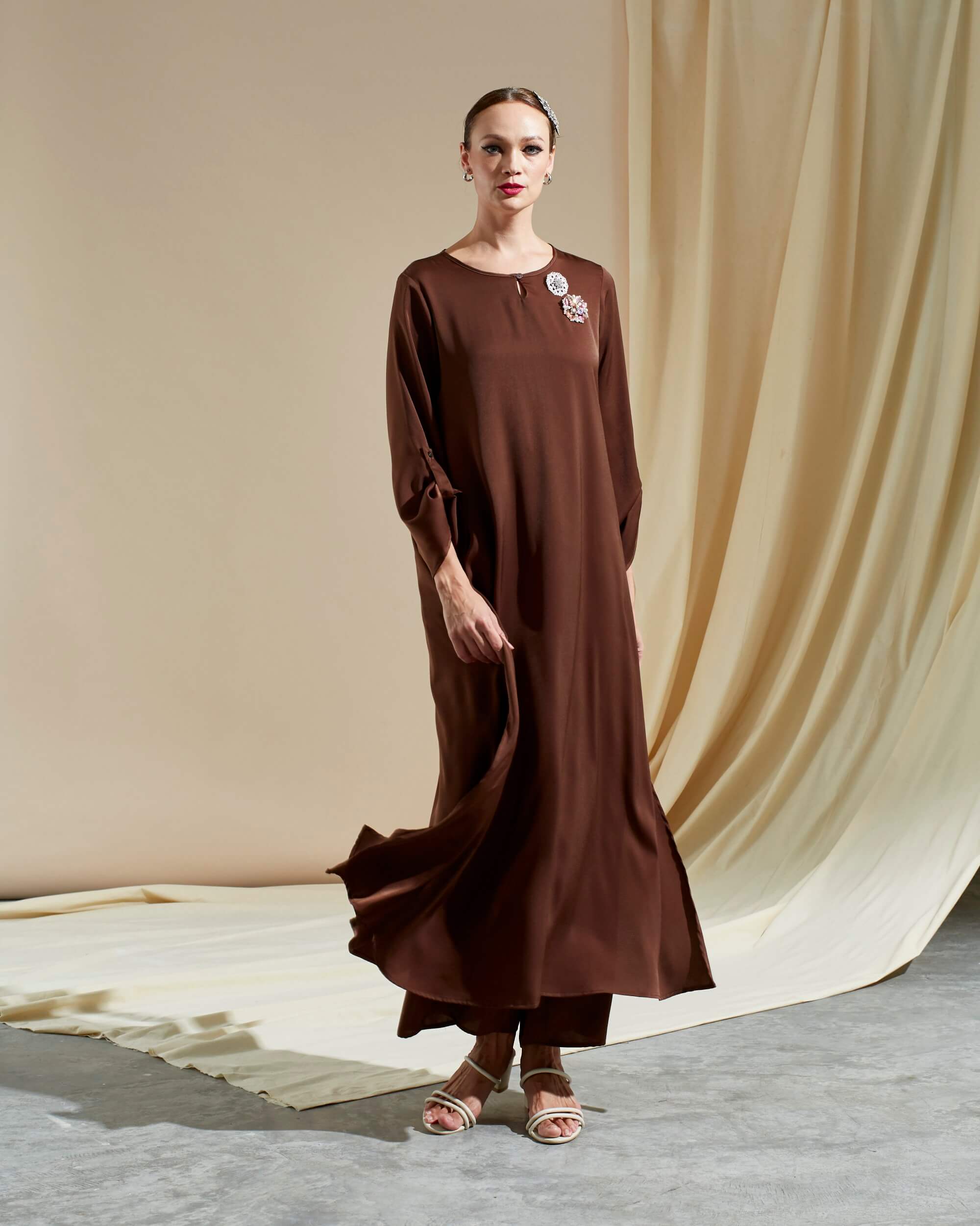 Madiha Brown Dress (2)