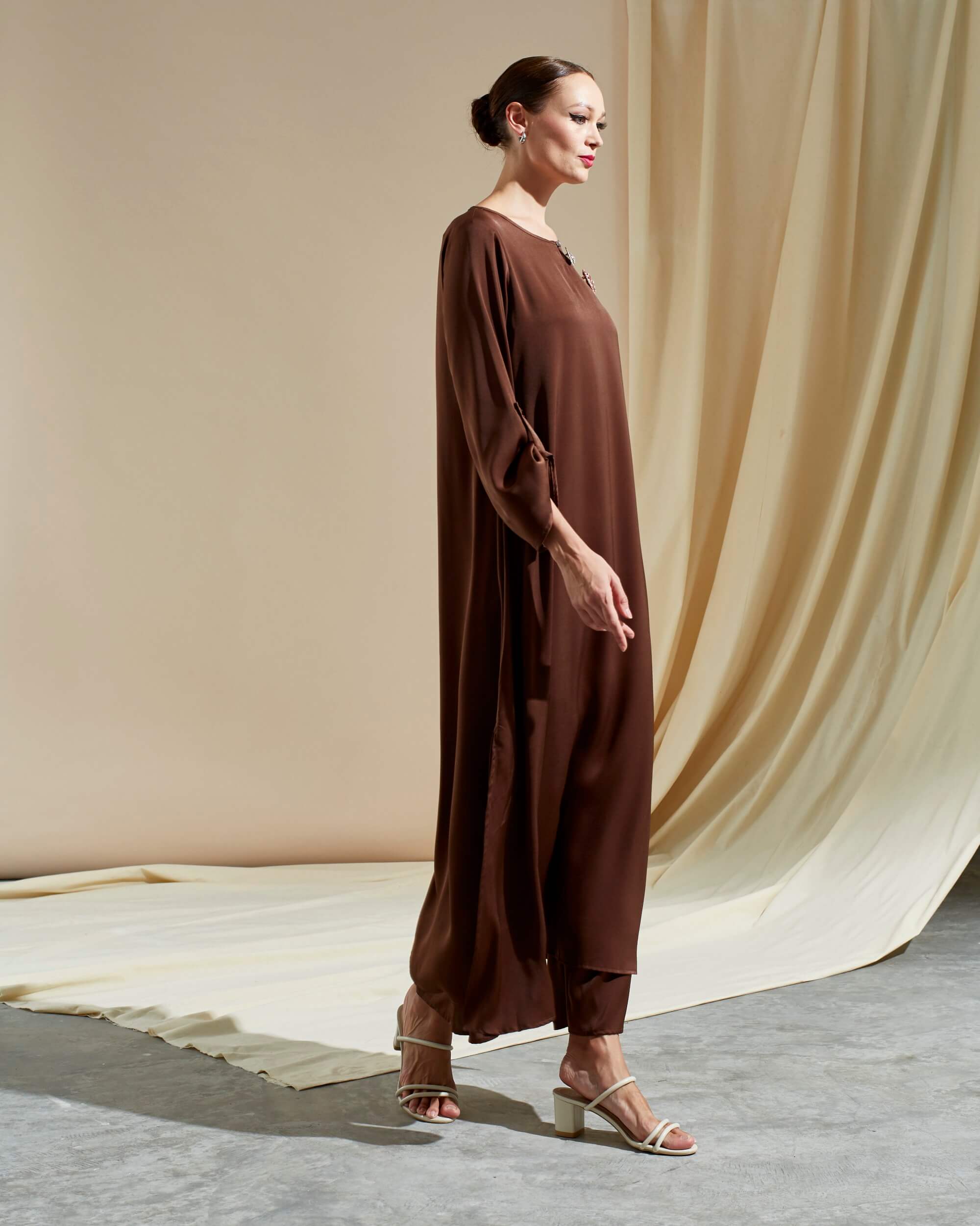 Madiha Brown Dress (3)