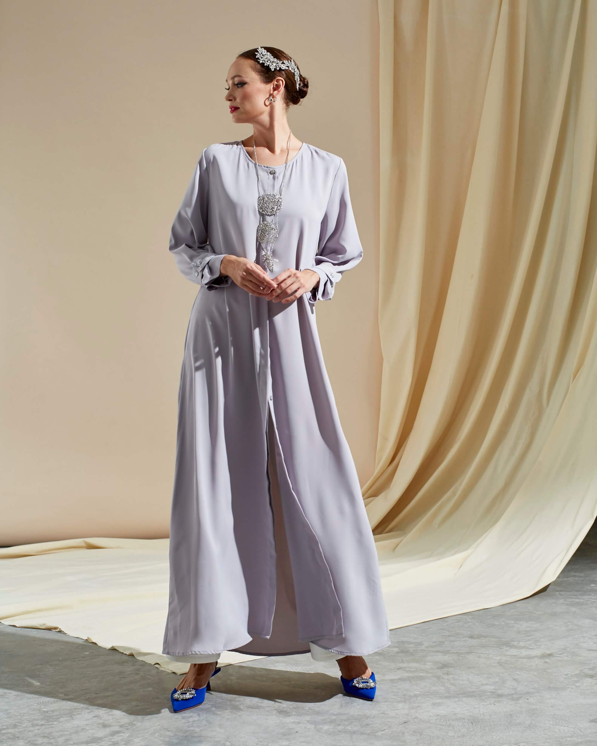 Balqis Grey Dress (2)