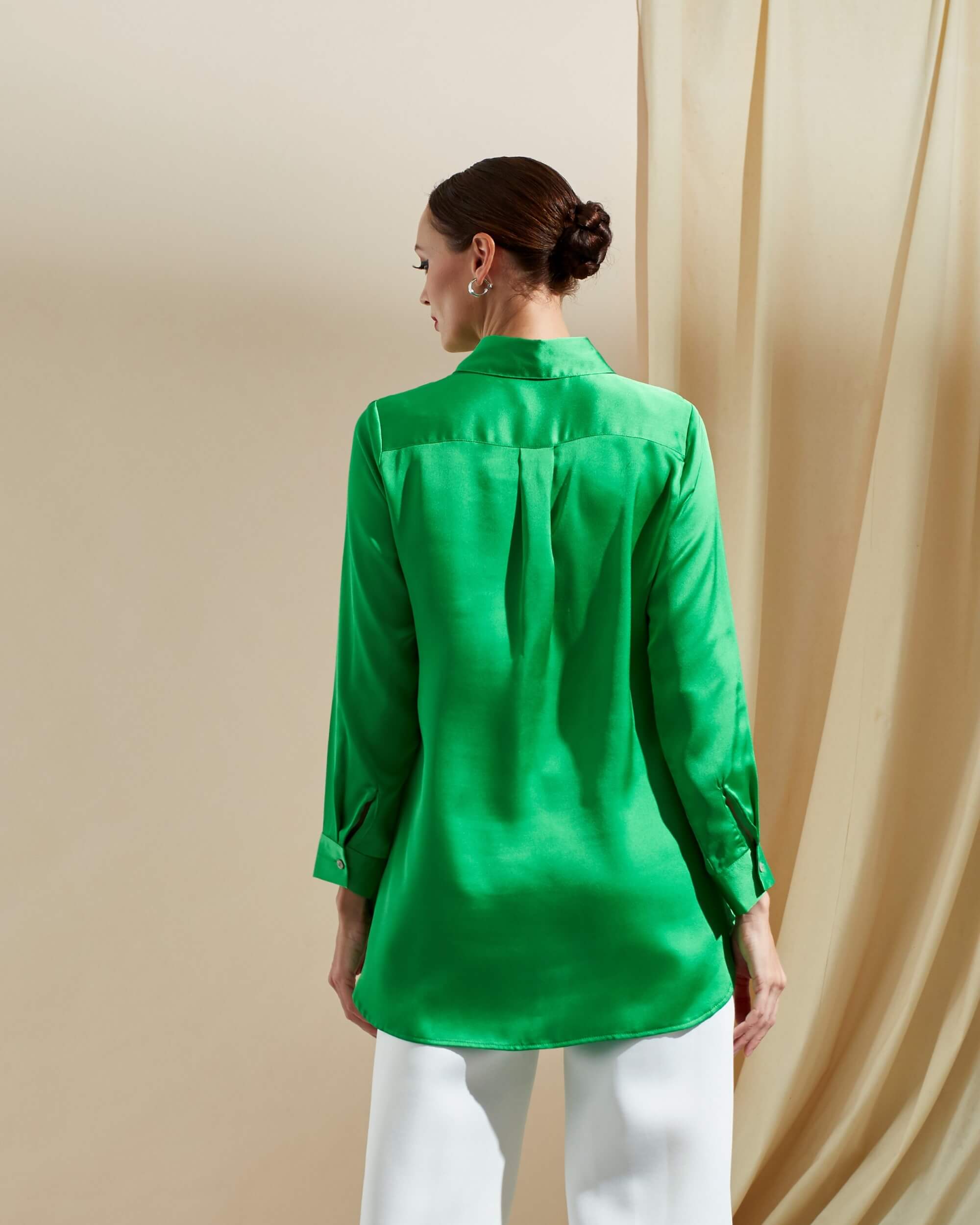Niki Green Shirt Blouse (3)