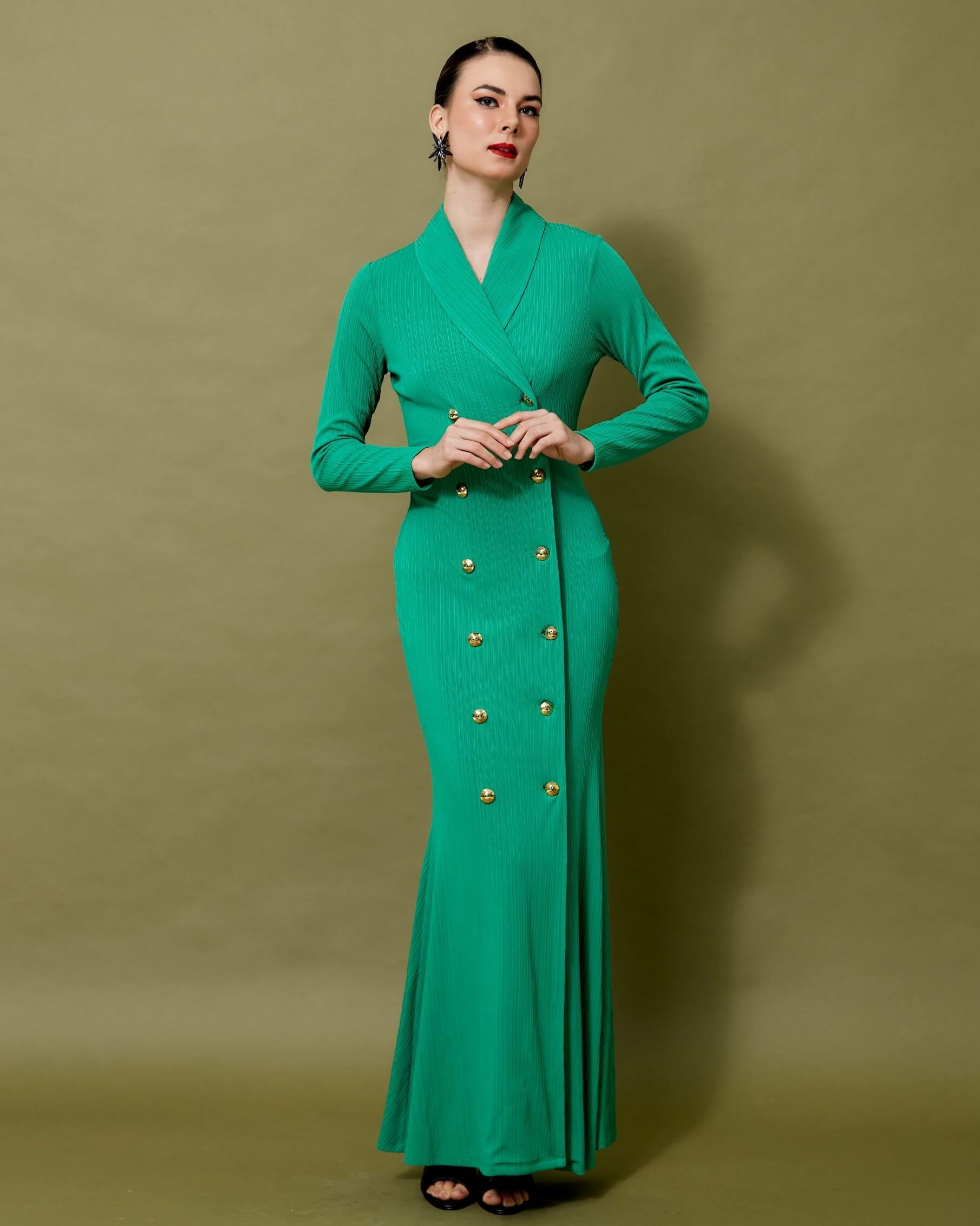 Aina Green Dress (2)