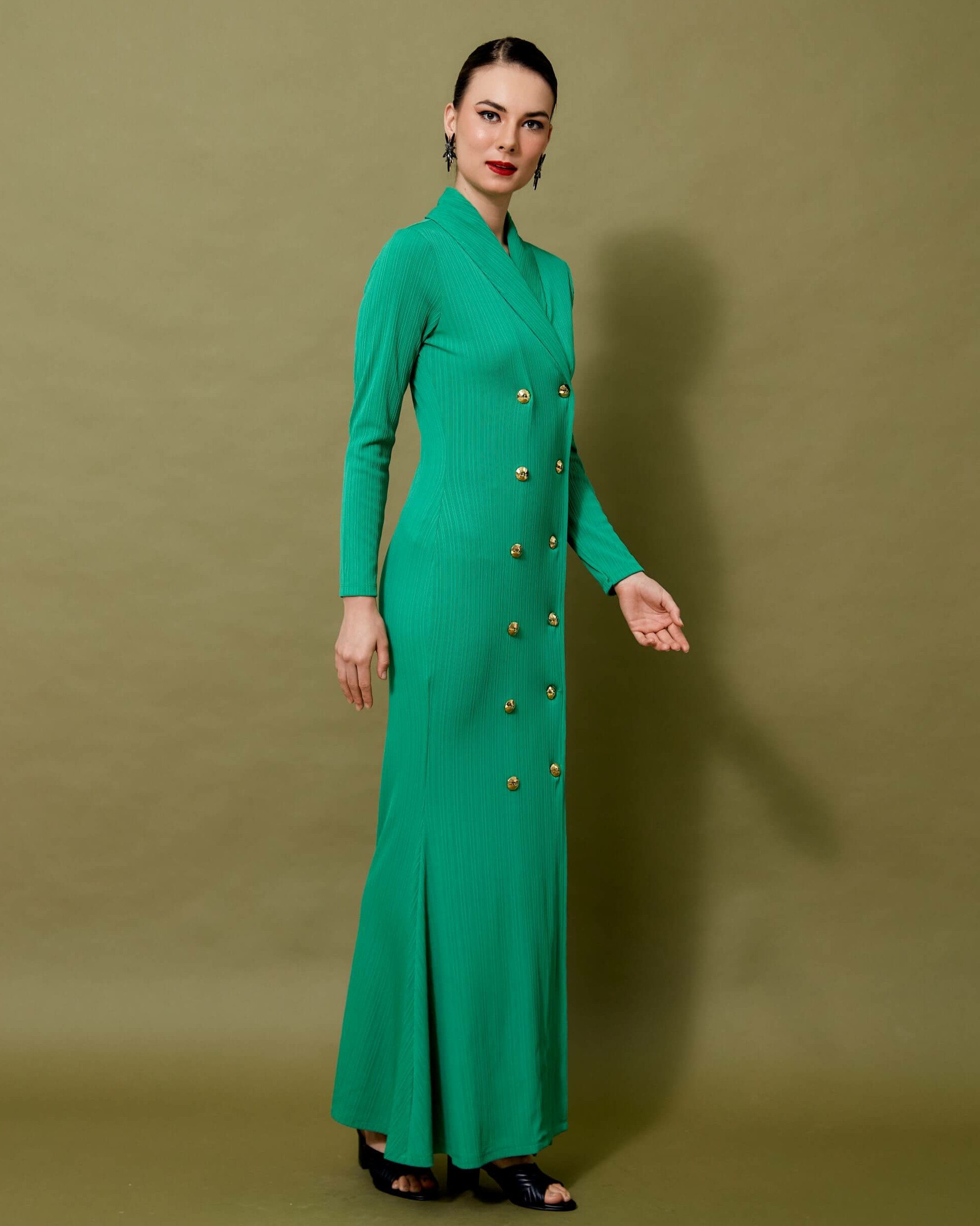 Aina Green Dress (3)
