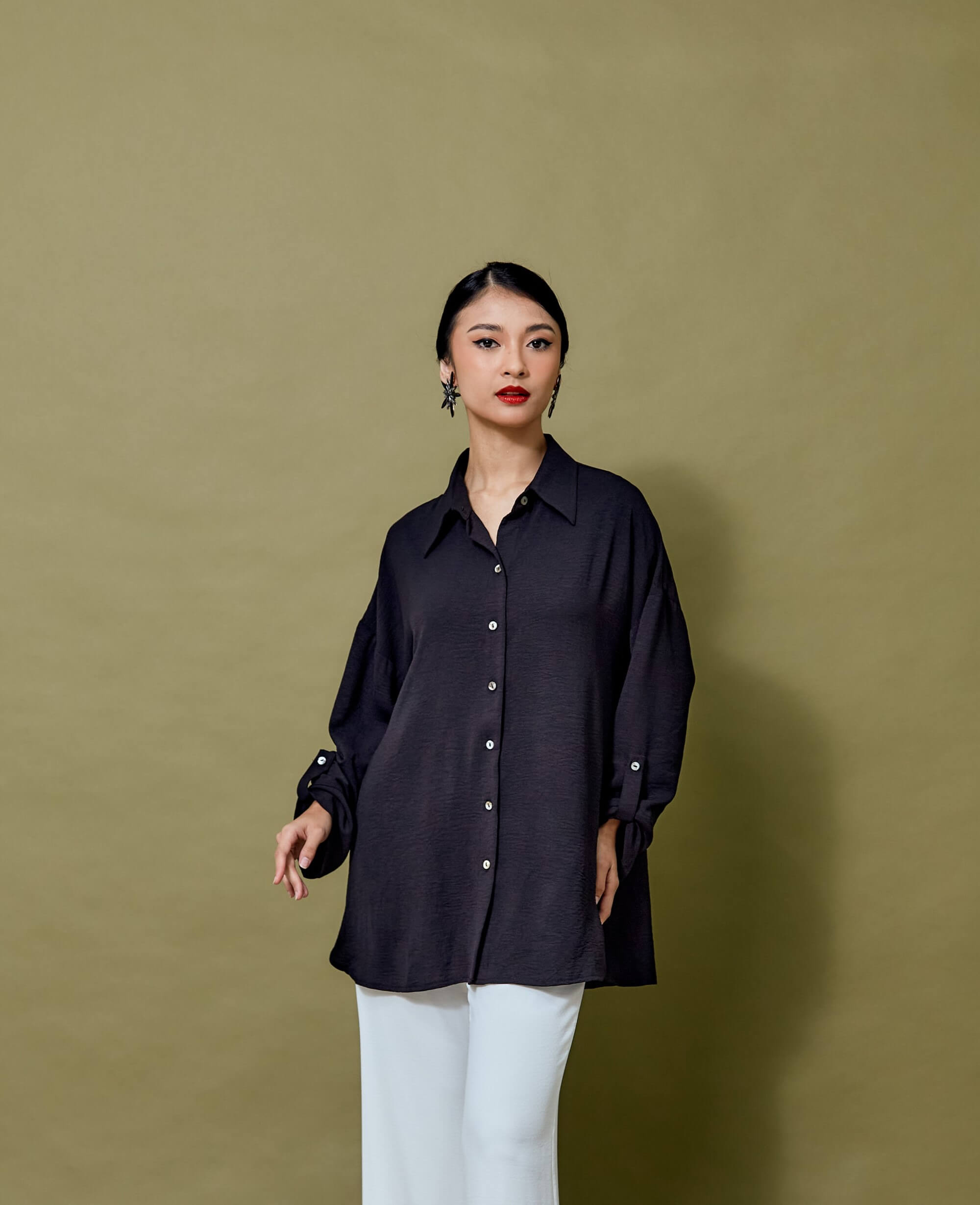Niela Black Shirt Blouse (2)