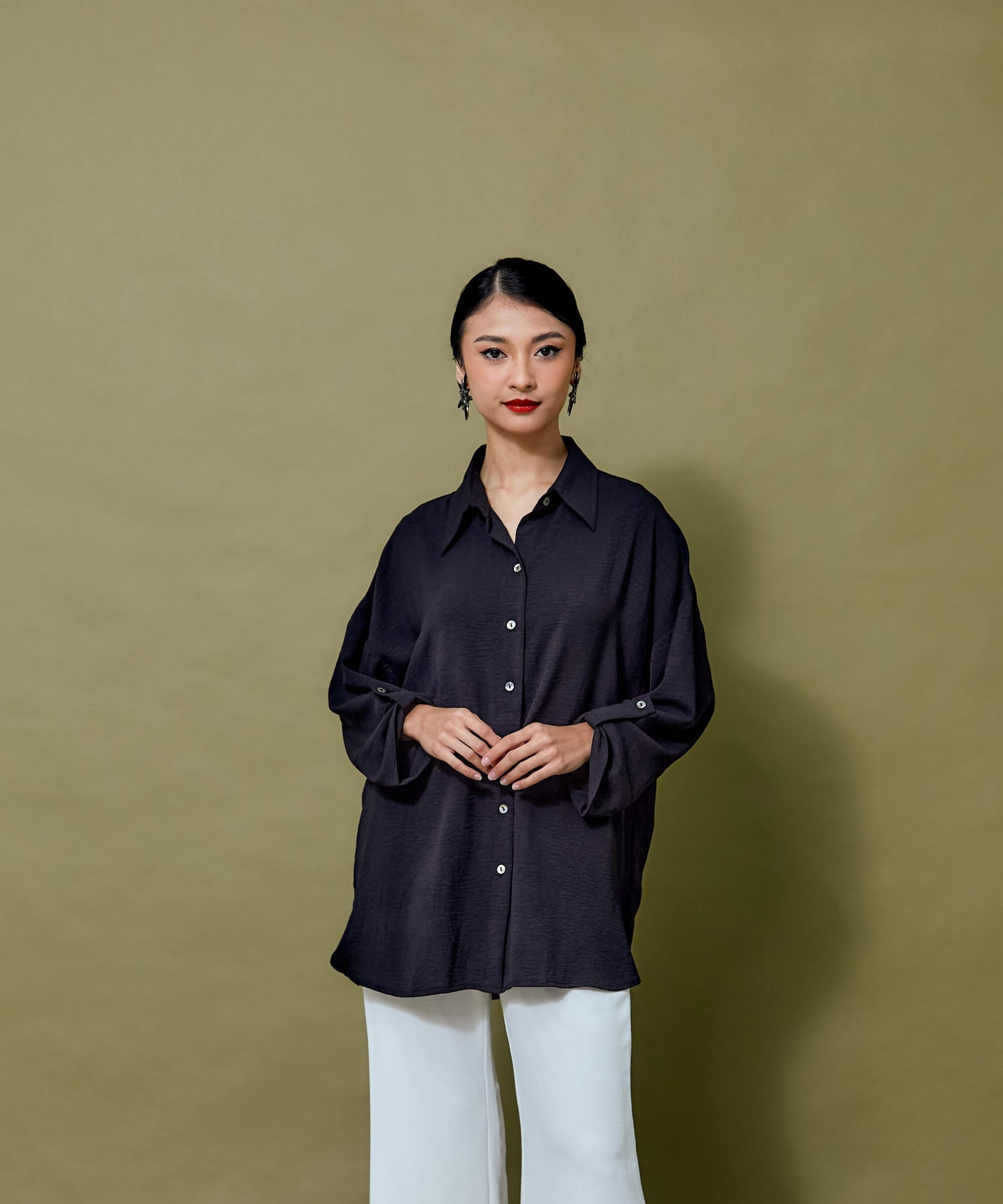Niela Black Shirt Blouse (3)