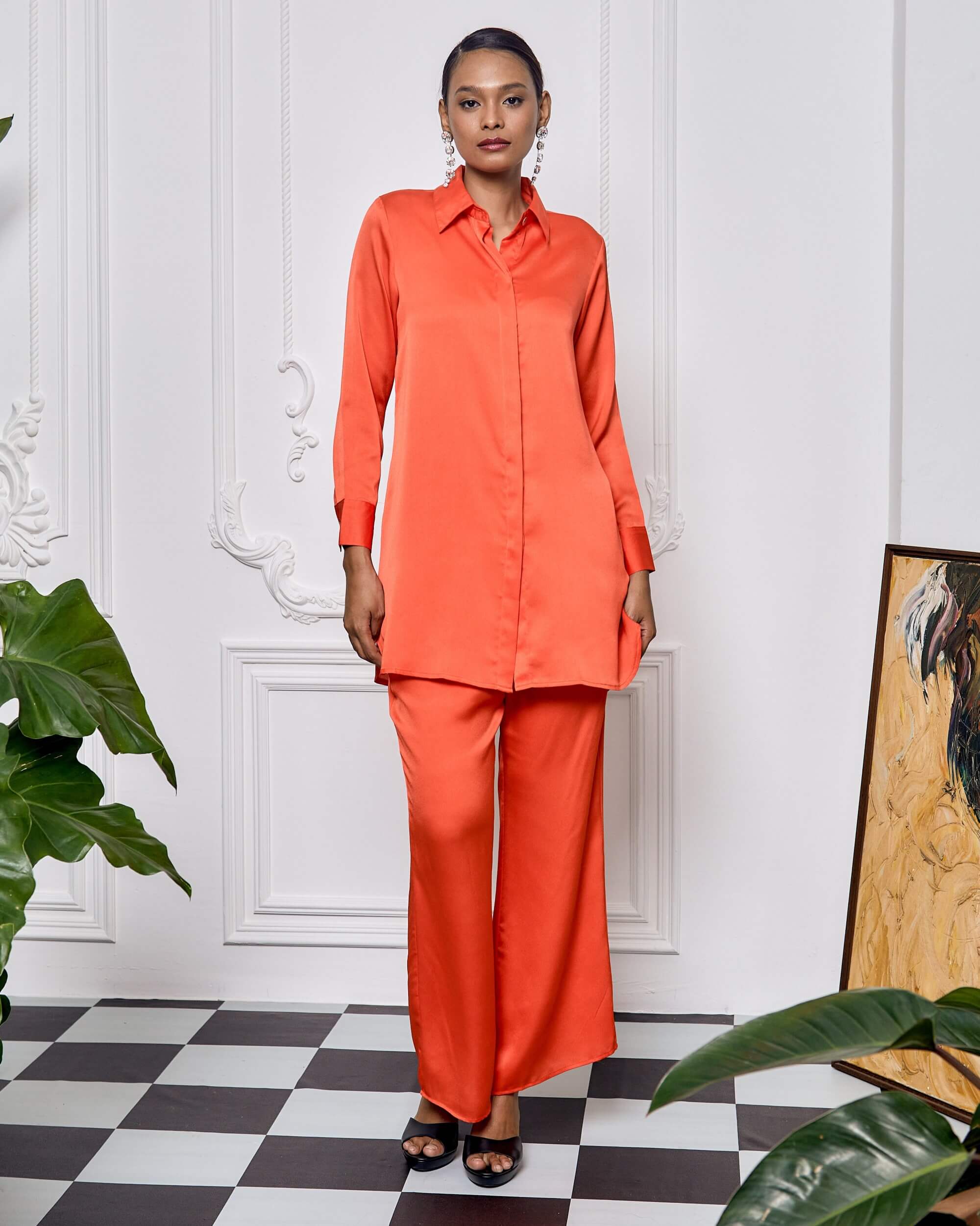PS Suit Men Solid Casual Orange Shirt - Buy PS Suit Men Solid Casual Orange  Shirt Online at Best Prices in India | Flipkart.com